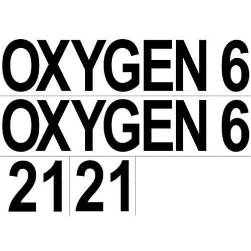 Sada Samolepek - 2x(oxygen + 6 21)